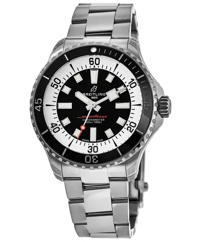 a17376211b1a1 Authentic Breitling Superocean Automatic 44 Black Dial Steel Men's Watch (black, arb11287)