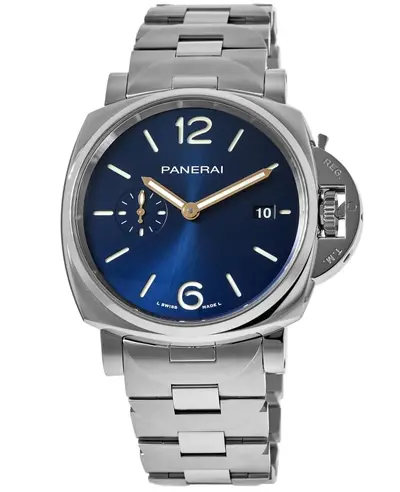 Panerai Luminor Due PAM01124 Blue Dial Steel Men's Watch (blue, arb12535)