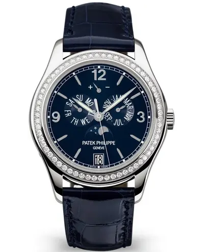 5147G-001 Patek Philippe Annual Calendar with Moonphase Display on Blue Dial (blue, arb10784)