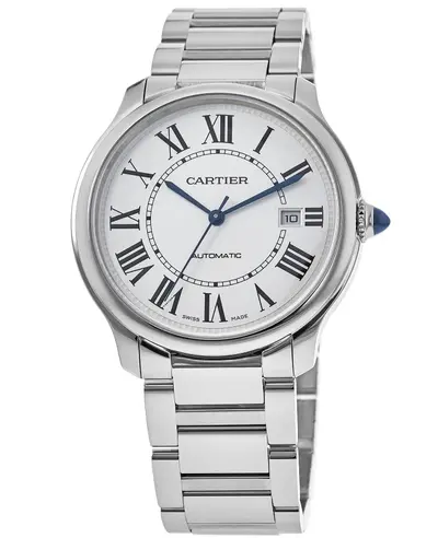 Cartier Ronde Must De Cartier WSRN0035 40mm Silver Dial Steel Men's Watch (arb13224)
