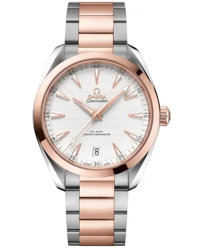 Omega Seamaster Aqua Terra Master Co-Axial 150m Silver Dial Rose Gold Steel Men's Watch Model 220.20.41.21.02.001 (arb9845)