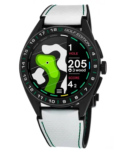 Tag Heuer Connected Calibre E4 - 45mm Special Edition Golf Rubber Strap Chronograph Watch SBR8A81.EB0251 (arb12720)