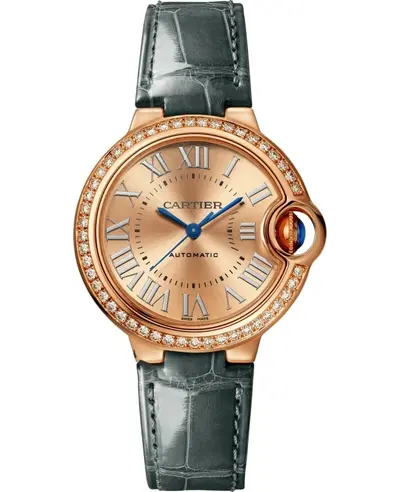 wjbb0076 Cartier Ballon Bleu de Cartier 18kt Rose Gold Diamond Watch (arb13156)