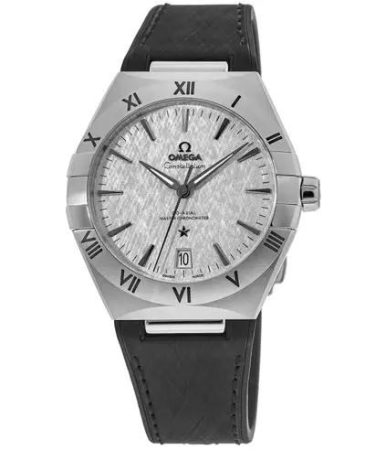 Brand [Omega], Model Number [131.12.41.21.06.001] or [13112412106001], Dial Color [Grey], Strap Material [Black Rubber], Gender [Men's] (arb9394)
