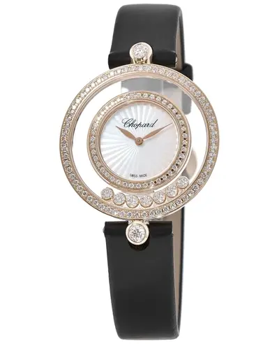 Chopard Happy Diamonds Icons Watch Model 209426-5201 Mother of Pearl Dial Rose Gold Case (arb9666)