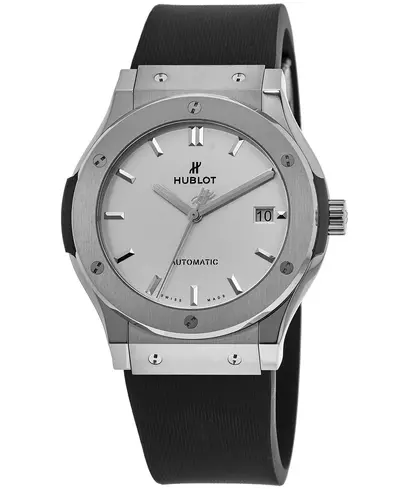 Hublot Classic Fusion 45mm Opalin Dial Black Rubber Strap Men's Watch Model: 511.NX.2611.RX (arb10770)