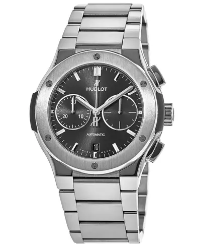 Hublot Classic Fusion Chronograph 540.NX.1170.NX - Titanium Case, Black Dial Men's Watch (black, arb10875)