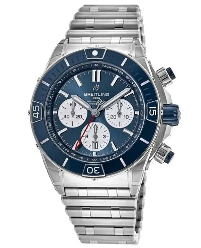 ab0136161c1a1 Breitling Super Chronomat Automatic Chronograph Blue Dial Steel Men's Watch (blue, arb11389)