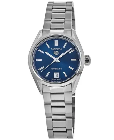 Brand New Authentic Tag Heuer Carrera Automatic Blue Dial Steel Women's Watch [wbn2411.ba0621] (blue, arb13028)