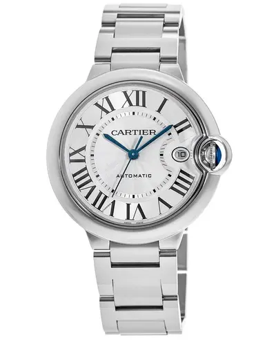 Cartier Ballon Bleu 42mm Silver Dial Automatic Men's Watch WSBB0049 (arb13196)