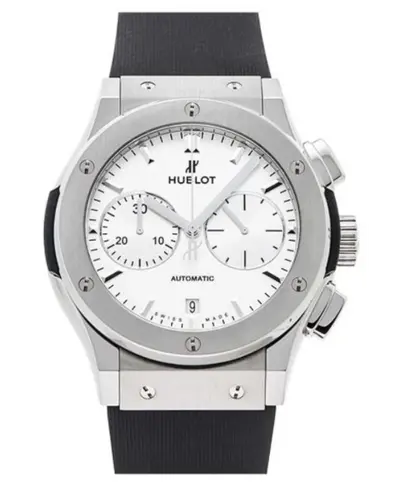 Hublot Classic Fusion Chronograph 521.NX.2611.RX - White Dial Rubber Strap Men's Watch (white, arb10824)