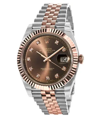 Rolex Datejust 41 M126331-0004 Chocolate Dial Diamond Men's Watch (arb12137)