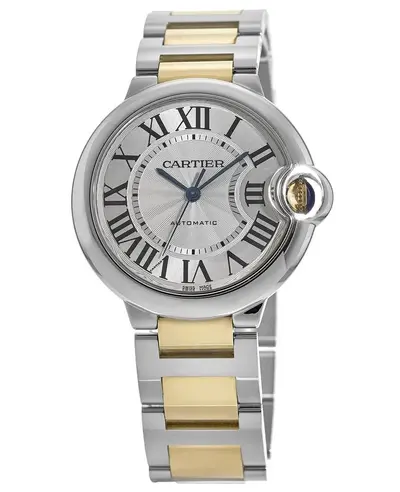 Cartier Ballon Bleu de Cartier W2BB0030 Silver Dial Two-Toned Steel Women's Watch (arb12897)
