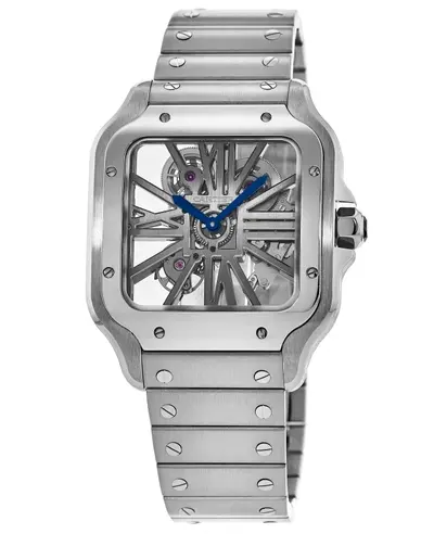 Cartier Santos De Cartier WHSA0015 Men's Watch - Skeleton Dial, Automatic Movement (arb13137)