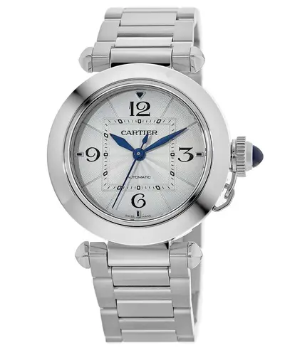 Cartier Pasha WSPA0013 Silver Dial Steel Women's Watch (arb13208)