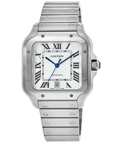 Cartier Santos De Cartier WSSA0018 Silver Dial Stainless Steel Men's Watch (arb13226)