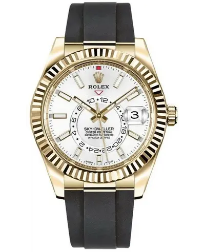 Rolex Sky-Dweller Ref M326238 White Dial Yellow Gold Men's Watch M326238-0006 (white, arb12461)