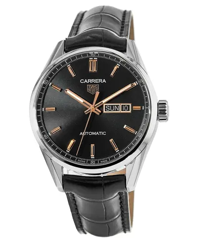 Tag Heuer Carrera Calibre 5 Day-Date Automatic Men's Watch Model WBN2013.FC6508 Black Dial WBN2013.FC6503 (black, arb13004)