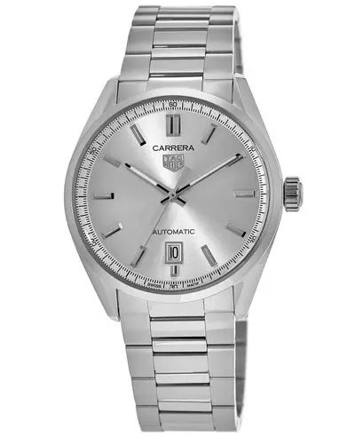Authentic Tag Heuer Carrera Automatic Silver Dial Steel Men's Watch Model WBN2111.BA0639 (arb13008)