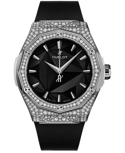 Hublot Classic Fusion Men's Watch Diamonds - 550.ns.1800.rx.1604.orl 550.NS.1800.RX.1604.ORL19 (black, arb10930)