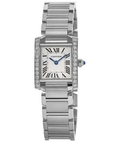 Tank Francaise W4TA0008 Silver Dial Women's Watch Cartier (arb12938)