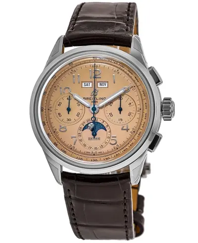 AB2510201K1P1 Breitling Premier Chronograph 42mm Copper Dial Men's Luxury Watch (arb11499)