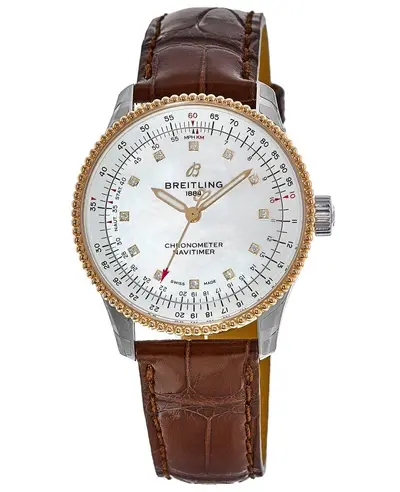Breitling Navitimer Automatic Women's Model U17395211A1P2 Mother of Pearl Dial Sapphire Crystal (arb12743)