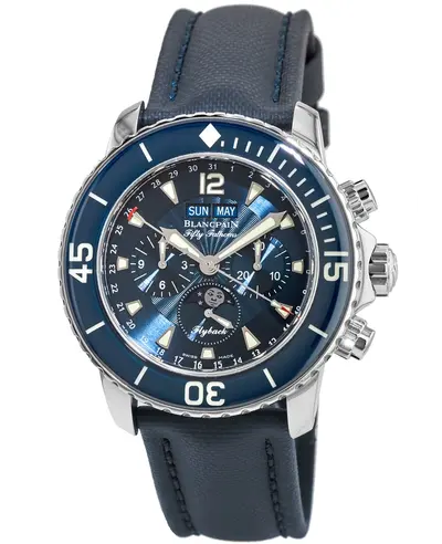 Blancpain Fifty Fathoms Flyback Chronograph Men's Watch Model: 5066-1140-52b (blue, arb10746)