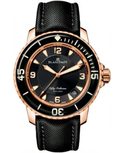 Authentic Blancpain Fifty Fathoms Automatic Men's Watch Model 5015-3630-52 (black, arb10741)