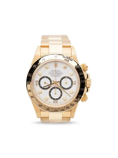 Pre-owned Rolex Cosmograph Daytona 1995 40mm Ref: 18888024 White Dial Screw-down Crown (arb66)