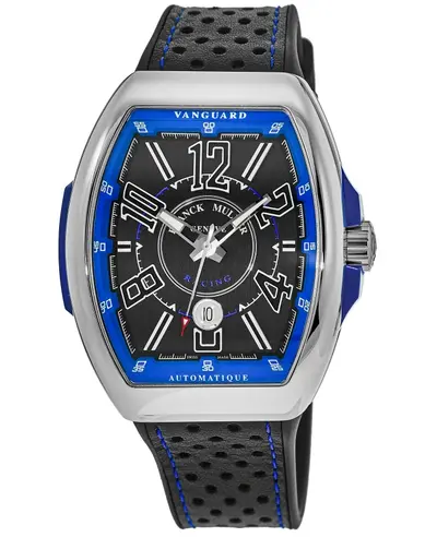 Franck Muller Vanguard Racing Automatic V45SCRCGBLACB Black Blue Dial Men's Watch V 45 SC DT RCG (BL) AC (black, arb12845)