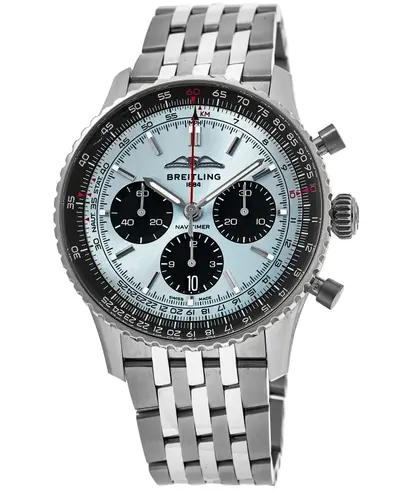 Breitling Navitimer B01 Chronograph 43 Ice Blue Dial Steel Men's Watch Model AB0138241C1A1 (blue, arb11403)