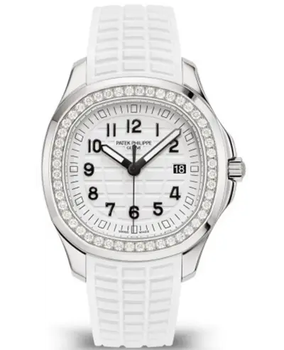 Patek Philippe Aquanaut White Dial Diamond Composite Strap Men's Watch Model 5267/200a-010 (white, arb10868)