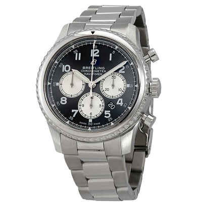 AB011713-BG65: Breitling Navitimer 8 Chronograph Automatic Black Dial Men's Watch AB0117131B1A1 (black, arb1436)