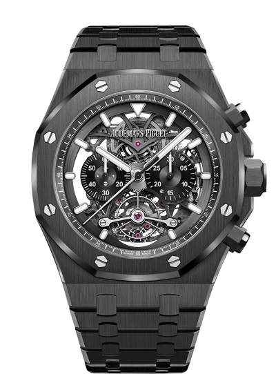 Audemars Piguet Royal Oak Tourbillon Openworked Chronograph Hand Wind Mens Watch 26343CE.OO.1247CE.01 (black, arb362)
