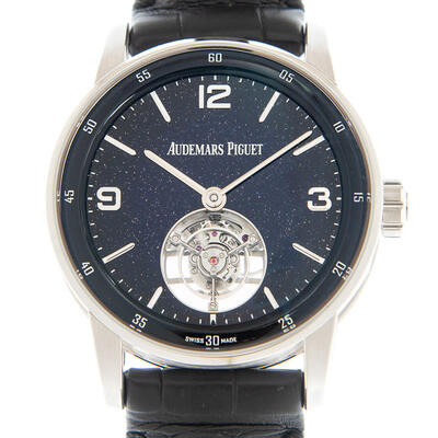 Audemars Piguet Code 11.59 Tourbillon Automatic Mens Watch with Blue Dial - Article: 26396BC.OO.D002CR 26396BC.OO.D002CR.01 (black, arb385)