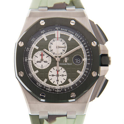Audemars Piguet Royal Oak Offshore Chronograph Mens Watch 26400so.oo.a055ca.01 Green Dial (black, arb388)