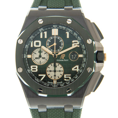 Audemars Piguet Royal Oak Offshore Chronograph Automatic Green Dial Mens Watch 26405CE.OO.A056CA.01 (green, arb849)