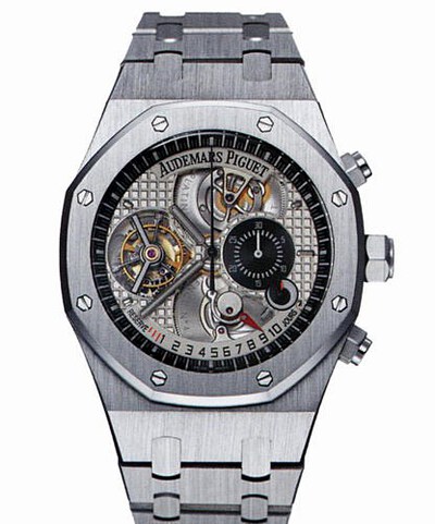 Audemars Piguet Royal Oak Tradition d'Excellence Cabonet 4 Platinum Mens Watch 25969PT.oo.1105PT.01 (arb577)