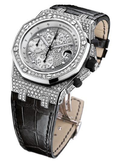 AP Royal Oak Chronograph Diamond Mens Watch 26067BC.ZZ.D002CR Audemars Piguet 26067BC.ZZ.D002CR.01 (black, arb13480)