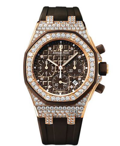 Audemars Piguet Royal Oak Diamond Chronograph Ladies Watch 26092ok.zz.d080ca.01 (brown, arb599)