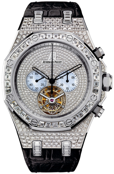 Audemars Piguet Royal Oak Diamond Tourbillon Chronograph Watch 26116BC.ZZ.D002CR 26116BC.ZZ.D002CR.01 (black, arb601)