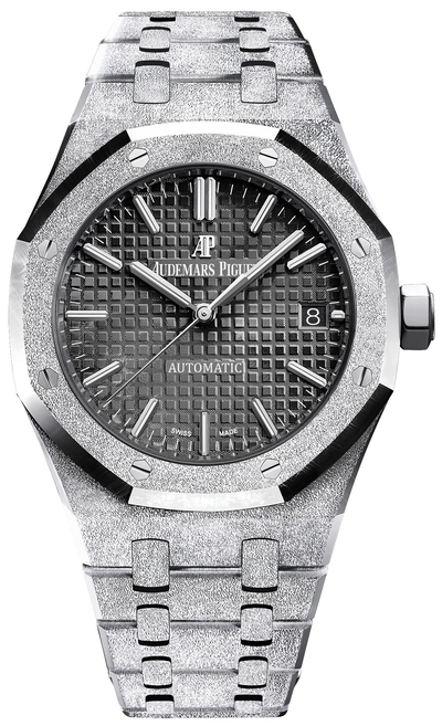 Audemars Piguet Royal Oak 15454BC.GG.1259BC.03 - Ladies' Watch Frosted Gold Case with Black Dial (black, arb489)
