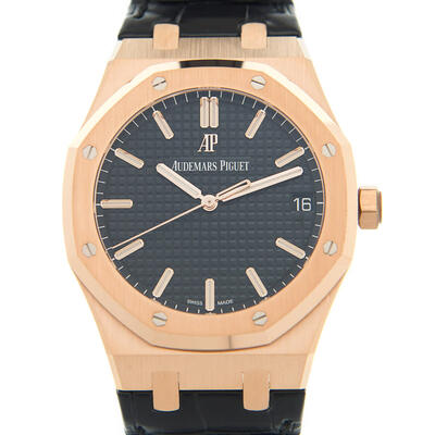 AP Black Dial Automatic Mens Watch 15500OR.OO.D002CR Audemars Piguet 15500OR.OO.D002CR.01 (black, arb507)