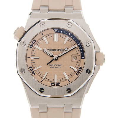 Audemars Piguet Royal Oak Automatic Mens Watch Ref 15710STOOA085CA01 15710ST.OO.A085CA.01 (beige, arb523)