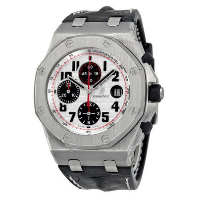 Audemars Piguet Royal Oak Offshore Chronograph Tachymeter Silver Dial Mens Watch 26170ST.OO.D101CR.02 (black, arb5197)
