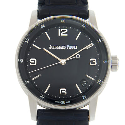 Audemars Piguet Code 11.59 Men's Watch - Blue Dial, White Gold Case, Automatic Movement 15210BC.OO.A321CR.01 (blue, arb780)