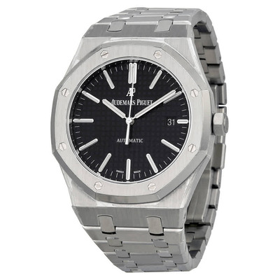 Audemars Piguet Royal Oak Black Dial Mens Watch 15400STOO1220ST01 15400ST.OO.1220ST.01 (black, arb479)