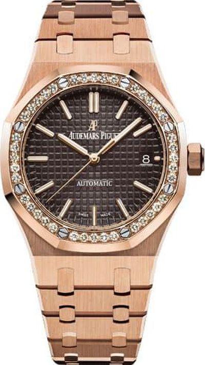 Audemars Piguet Royal Oak Automatic Ladies Diamond Watch 15451OR.ZZ.1256OR.04 (blue, arb495)
