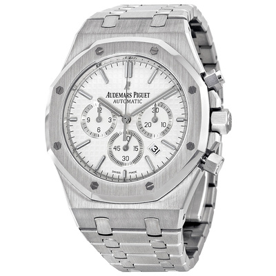 Pre-Owned Audemars Piguet Royal Oak Chronograph Silver Dial Mens Watch 26320ST.OO.1220ST.02 (arb24342)